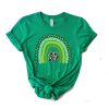 Shamrock Leopard Rainbow St Patrick's Day t shirt