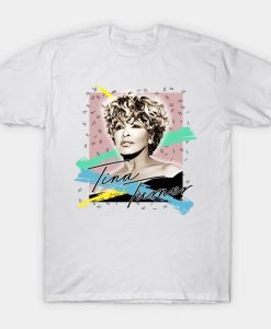 Tina Turner 1980s Style Retro Fan Art Design T-Shirt TPKJ3