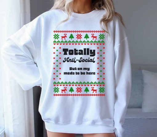 Anti-Social Ugly Christmas Sweatshirt