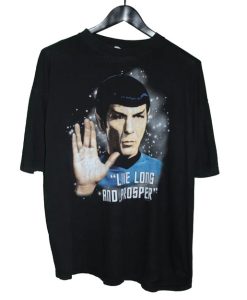 Star Trek 1996 Spock Live Long & Prosper TV Shirt AA