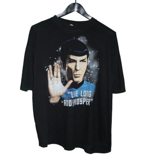 Star Trek 1996 Spock Live Long & Prosper TV Shirt AA