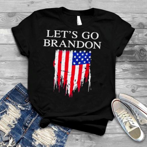 Lets Go Brandon Joe Biden Conservative USA Flag t-shirt AA