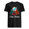 Pretty Merry Christmas Tree Football Team Miami-Dolphin Fan shirt AA