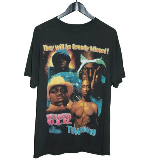 Tupac & Biggie 00s Stop the Violence Rap Shirt AA