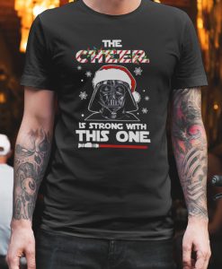 Santa Darth Vader the Cheer is strong with this one Christmas shirt AA